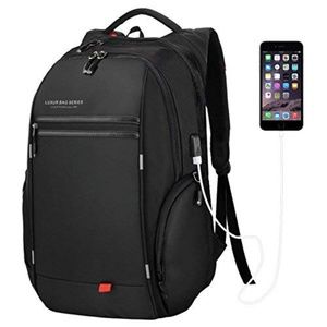LUXUR Business Laptop Backpack,Travel Anti Theft